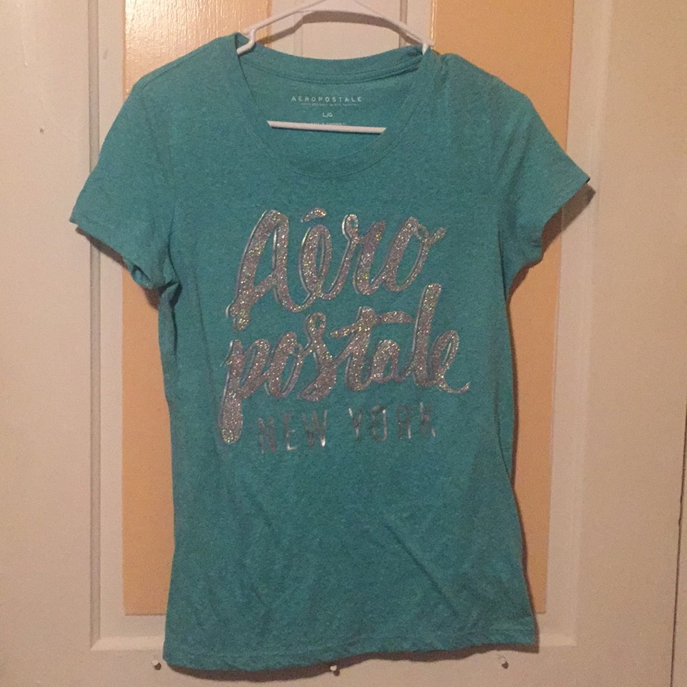 glittery aeropostal shirt